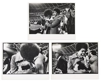 (SPORTS--BASEBALL.) Alfred Eisenstaedt, photographer. Group of photographs of Henry Aaron's family as he hit his record 715th home run